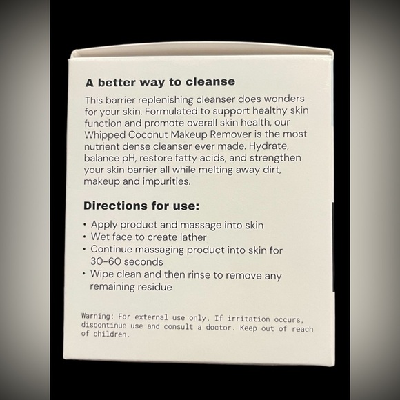 New Whipped Coconut Makeup Remover
Skin Barrier Replenishing Cleanser BNIB - Picture 10 of 15